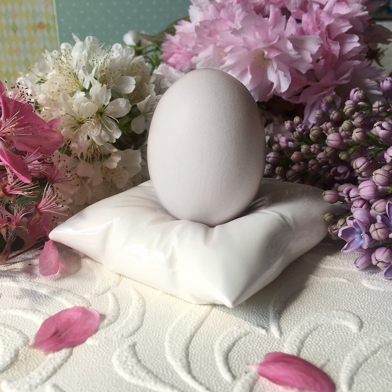 Egg Cup Pillow Porcelain Egg holder Egg Cup Pillow Etsy