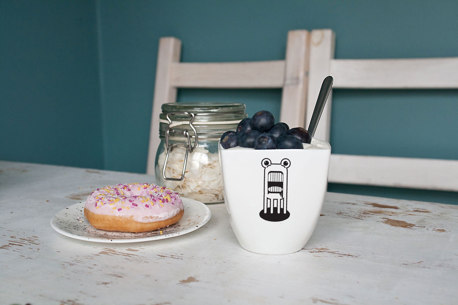 Mug With Funny Monsters, Quirky Mug Kids Cup, Tableware