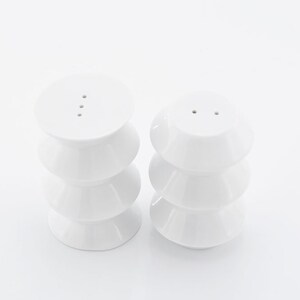 Salt and Pepper Shakers, White Porcelain Shakers, Modern Housewarming Gift image 6