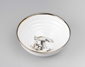 Mushroom Bowl, Fine Bone China Bowl