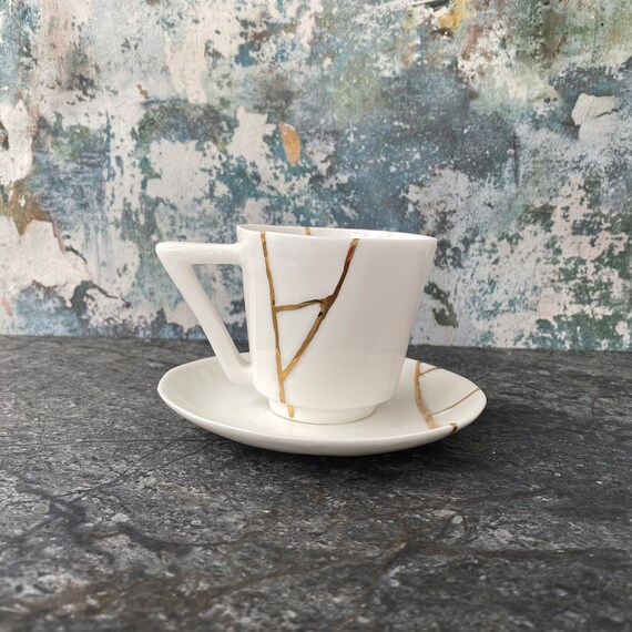 Clear Glass Coffee Cup and Saucer - Our Dining Table