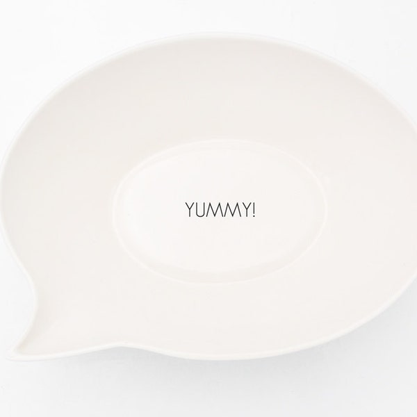 Speech Balloon Bowl, Serving Porcelain Bowl, YUMMY!