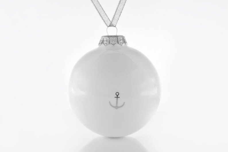 Ornament With Gold Anchor Christmas Ornament With Anchor Etsy UK