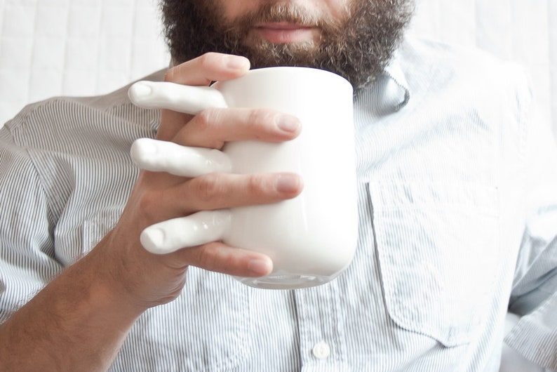 Funny Mug With Fingers