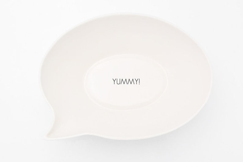 Funny Bowl with Message, Quirky Bowl with Text, Speech Bubble Bowl image 4