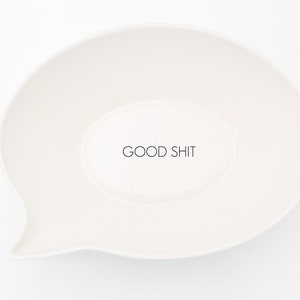 Funny Bowl with Message, Quirky Bowl with Text, Speech Bubble Bowl image 1
