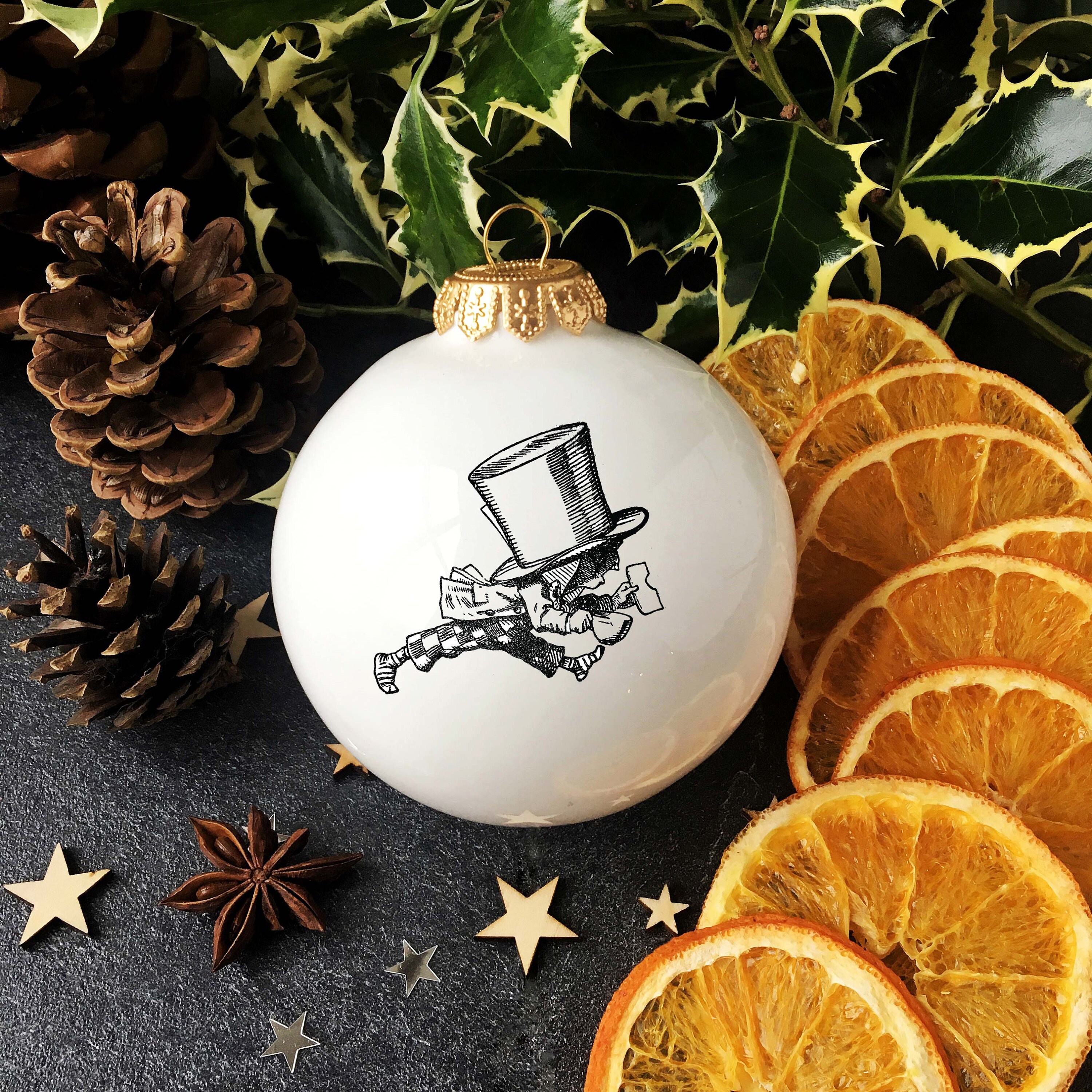Decorazione natalizia Alice nel paese delle meraviglie, Pallina di Natale Alice nel paese delle meraviglie