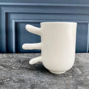 Funny Mug With Fingers