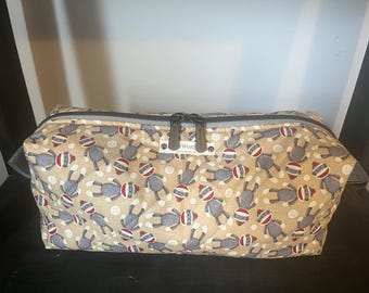 The Happy Collection - Sock Monkey Circus - Große Kosmetiktasche