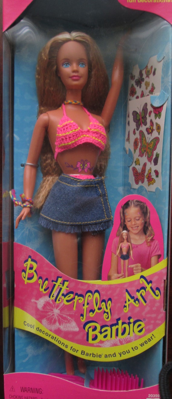 barbie butterfly art 1998 doll