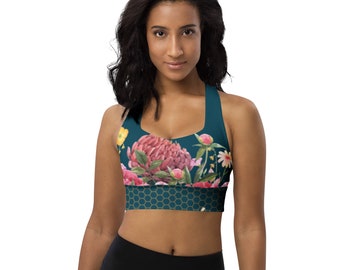 Peony Buzz recyceltes Tankini-Schwimm-/Sportoberteil