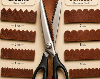 Pinking Shears for Fabric | Zigzag, Scallop Sewing Scissors, No Fray Edge