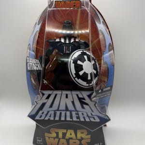 Star Wars Force Battlers Darth Vader Slashing Attack Action Figure 2005