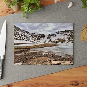 Nature Landscape Glass Cutting Board | Rustic Kitchen Decor, Gifts for Chefs, Housewarming Present, Nature Lovers Gift, Eco-Friendly Kitchen