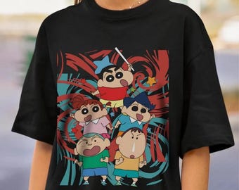 Rare Vintage Japanese Cartoon Crayon Shin Chan T-shirt 1990s - Etsy