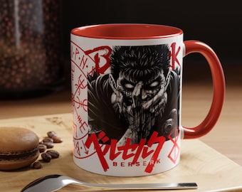 Guts Anime Mug, Anime Mug 11oz, Dark Warrior Mug, Anime Ceramic Mug, Manga Anime Mug, Anime Gift Mug, Fanart Anime Mug, Anime Lover Gift