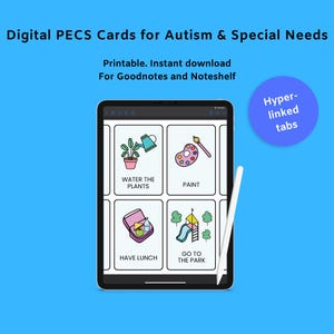 Printable AAC PECS Communication Cards: Autism Visual Aid (Instant Download)