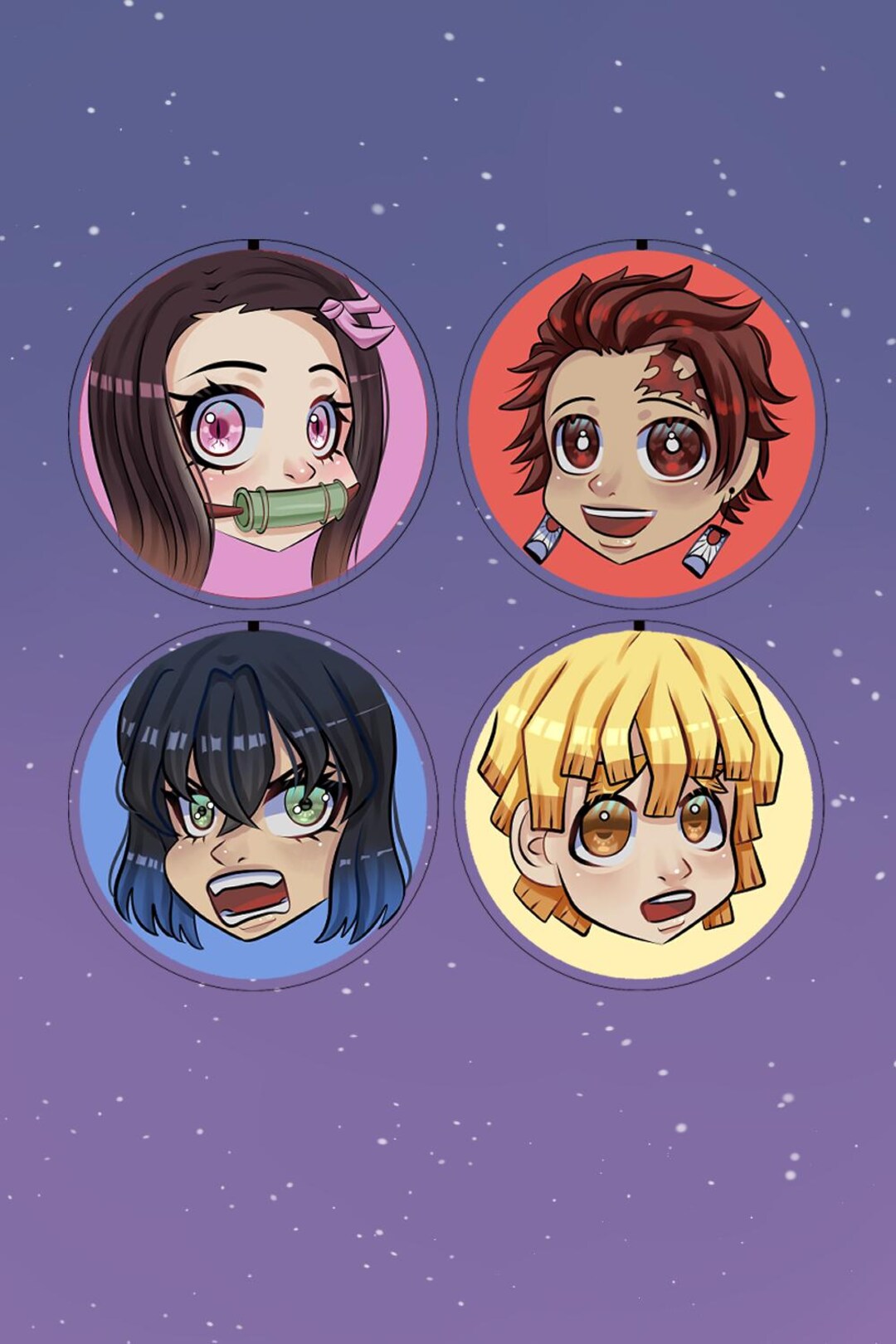 Demon Slayer Buttons - Etsy