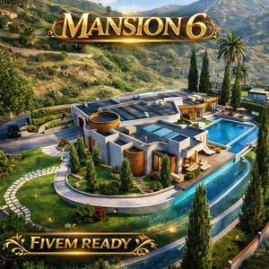 Fivem MLO Mansion 6 | MLO |Komplett optimiert | Hohe Qualität