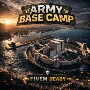 Camp de base militaire MLO de Fivem | MLO |Entièrement optimisé | Haute qualité