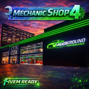 Fivem MLO Mechanic Shop 4 | MLO |Volledig geoptimaliseerd | Hoge kwaliteit