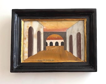 Italienische Vintage-Mosaikkunst aus Pietra Dura von Marco Tacconi für G. Ugolini