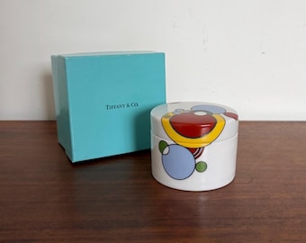 Vintage Tiffany & Co. Frank Lloyd Wright “Cabaret” Porcelain Trinket Box