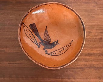Authentic Betz Salmont Studio Pottery Folk Art Bowl
