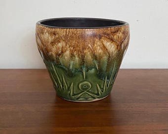 Vintage Robinson Ransbottom Pottery "Sun and Moon" Planter