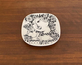 Vintage Bjorn Wiinblad for Rosenthal Wall Art Plate or Trinket Dish