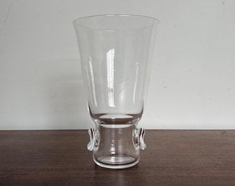 Vintage Steuben Pinched Dot Crystal Vase
