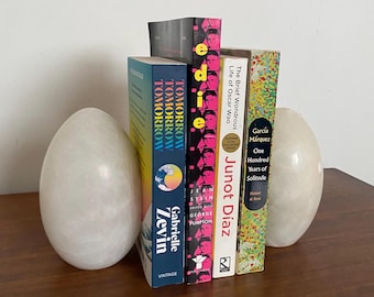 Vintage Italian Alabaster Bookends