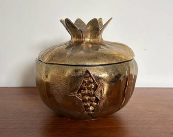 Vintage Mauro Manetti Gold-finished Pomegranate Ice Bucket
