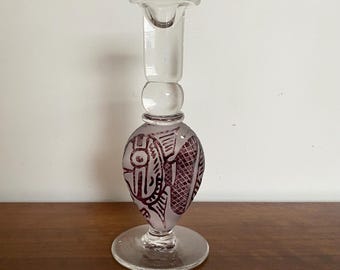 Original Handblown Candlestick by Margaret Burke