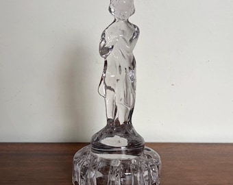 Vintage Original Cambridge Glass "Draped Lady" Flower Frog