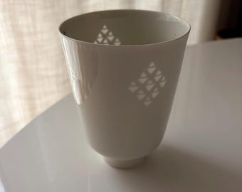 Royal Copenhagen Rice Grain Porcelain Vase by Anni Jeppesen