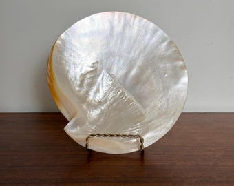 Large Mother of Pearl Iridescent Shell Dish