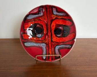 Mid-Century Poole Pottery Delphis Plate by Carole Cutler
