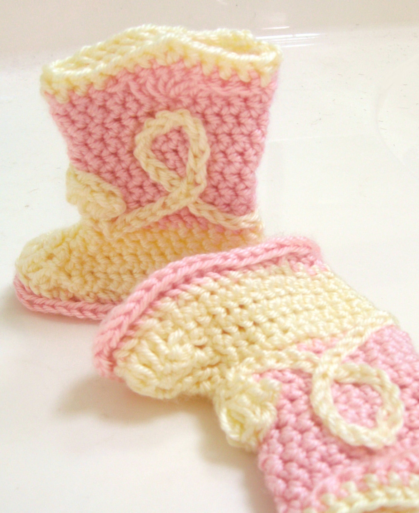 Crochet Baby Pattern PDF Crochet Cowboy Booties Tutorial How to Digital