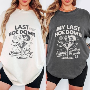 Western Cowgirl Bachelorette Tee: Last Hoe Down, Nashville Party