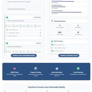 Goal Setting Worksheet Template | Business Goal Planner | Annual Goals Template | Strategic Planning Tool | Success Planner PDF