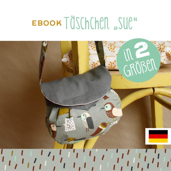 GERMAN tutorial Handbag SUE, DIY, Anleitung, selber Nähen, Schnittmuster