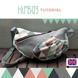 Bumbag sewing tutorial, Fanny pack pattern, DIY HipBag,