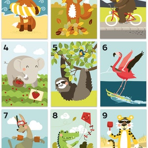 3x ANIMAL ART, 8,3 x 11,7, poster, print, wall decoration, children's room, kids, animals, playroom, bulk discout price, free choice image 1