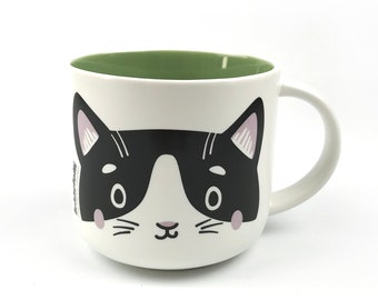 big mug CAT, porcelain cup, coffee cup, dishwasher-safe