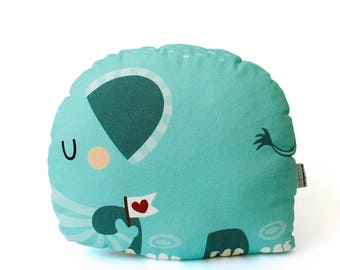Elephant Cushion, Elephant pillow, Elephant soft toy, cuddly toy, plushie