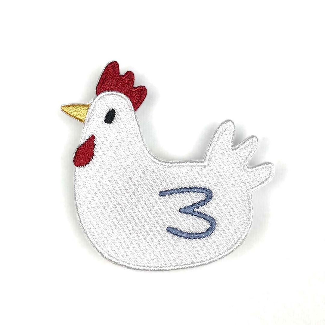 Ironon Chicken Patch Etsy