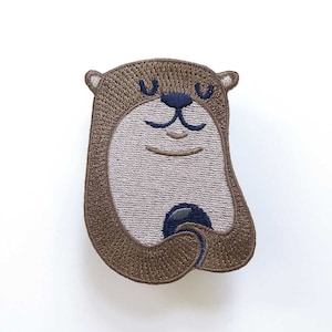 Iron-on otter patch
