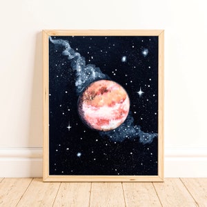 Venus poster watercolor painting wall art