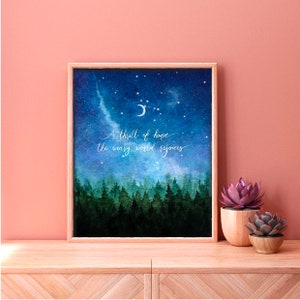 A thrill of hope the weary world rejoices watercolor Christmas art colorful